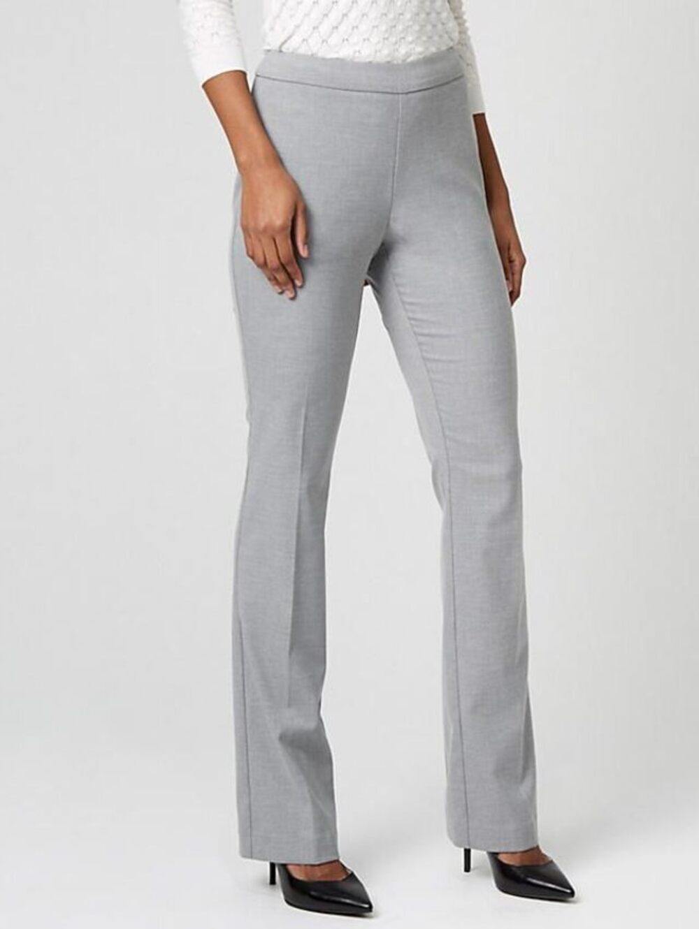 Le Chateau Gray Suit Pants Modern Fit Slight Flare - Size 8
